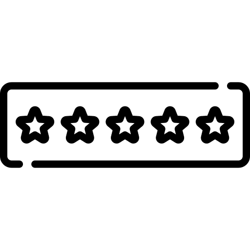 Rating shipping and delivery stars shapes and symbols icon