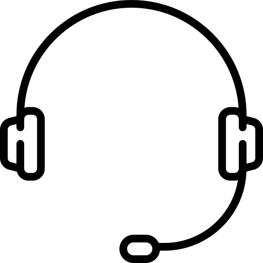Headset technology mic microphone icon