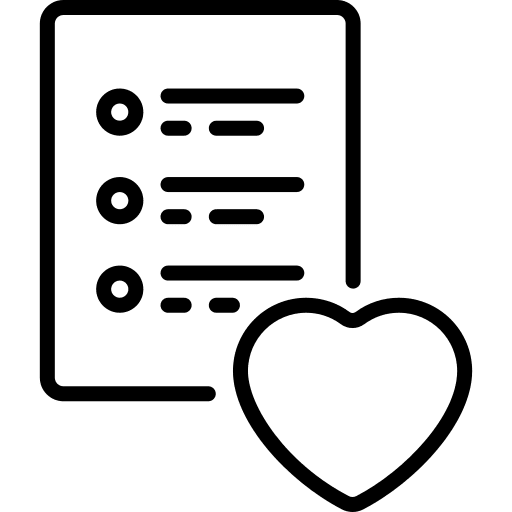 List list favorite file icon