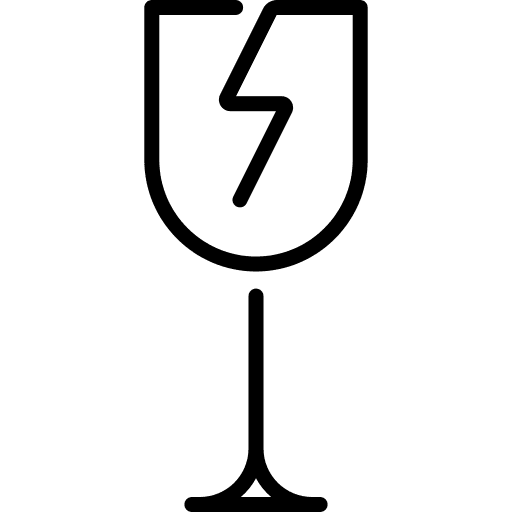 Fragile fragile broken delivery icon