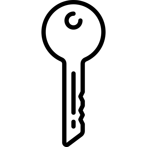 Key password security door key icon