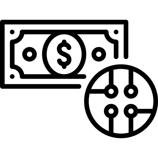 Money cash business and finance notes icon