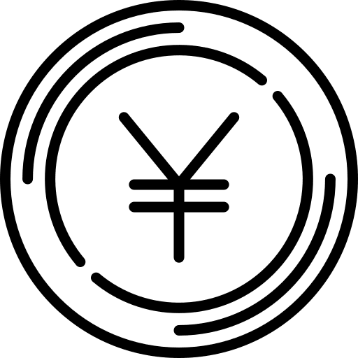 Yen commerce and shopping cash yen icon