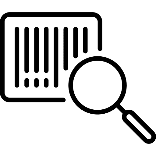 Barcode horizontal products barcode icon