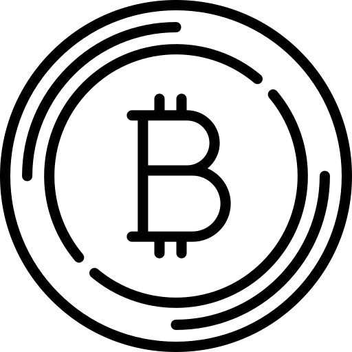 Bitcoin coin money business icon