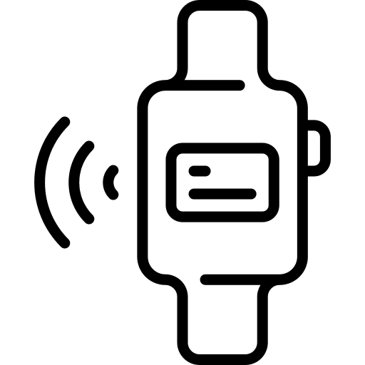 Smartwatch smartwatch credit card payment method icon