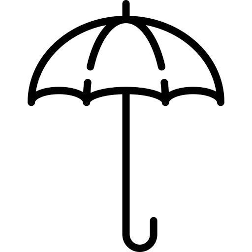 Umbrella rain security weather icon