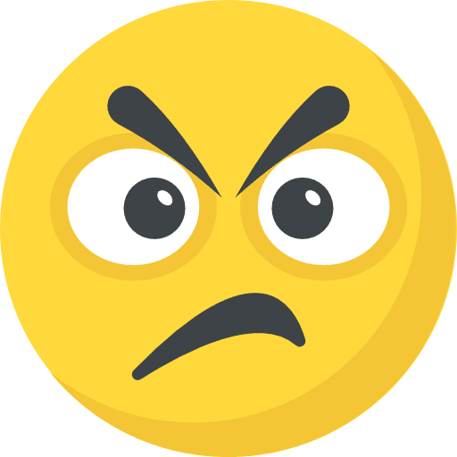 Angry feelings aggresive mad icon