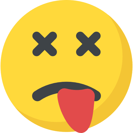 Dead emoticons dead feelings icon