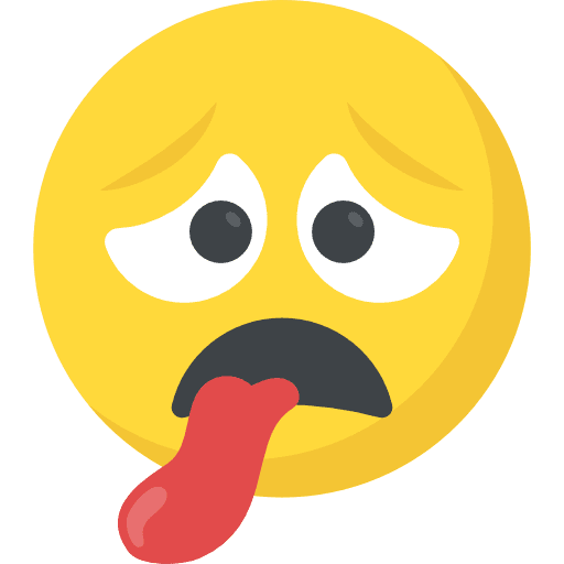 Tired emoticons exhausted tired icon