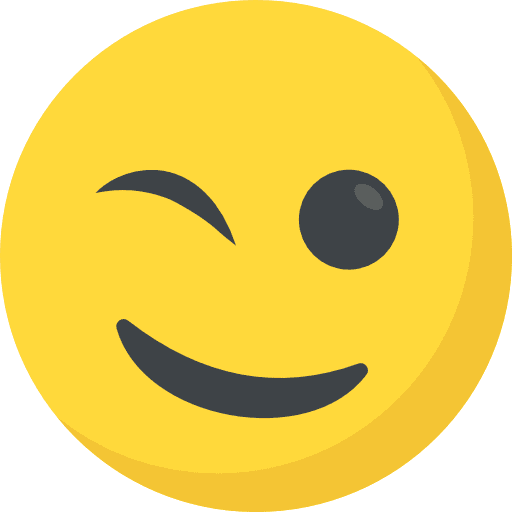 Wink wink feelings emoticons icon