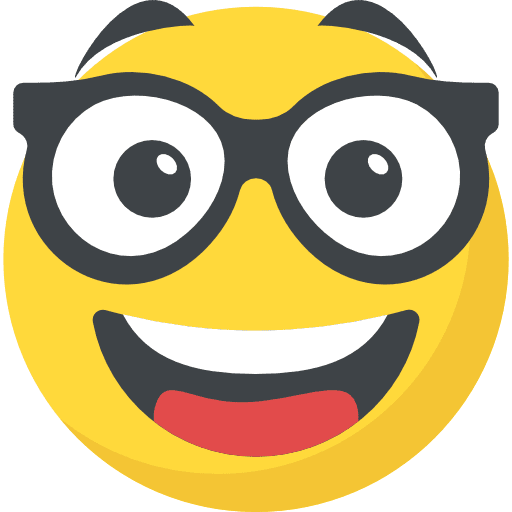 Nerd emoticons feelings emoji icon