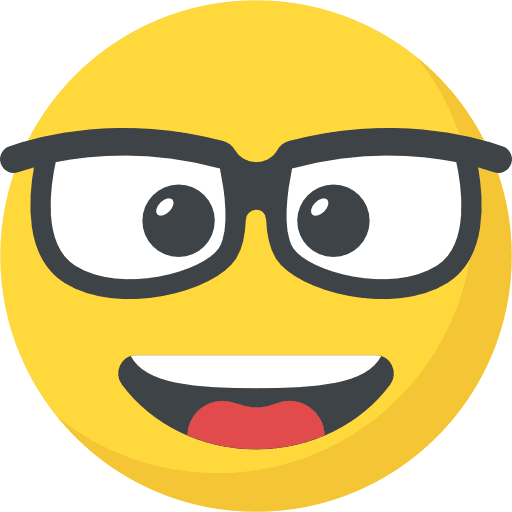 Nerd feelings smileys nerd icon