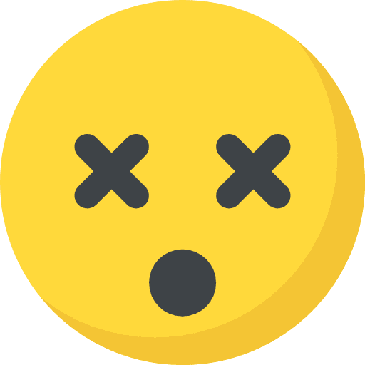 Dead emoticons dead emoji icon