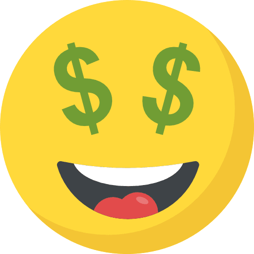 Greed smileys feelings emoji icon