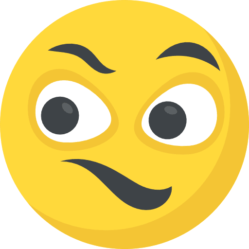 Suspicious smileys emoticons emoji icon
