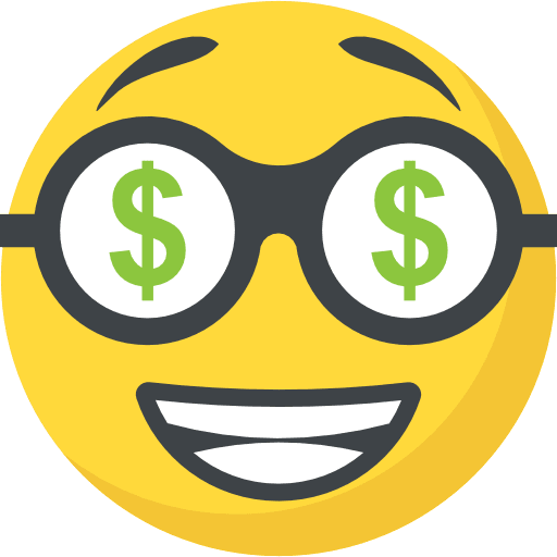 Greed emoticons smileys greed icon