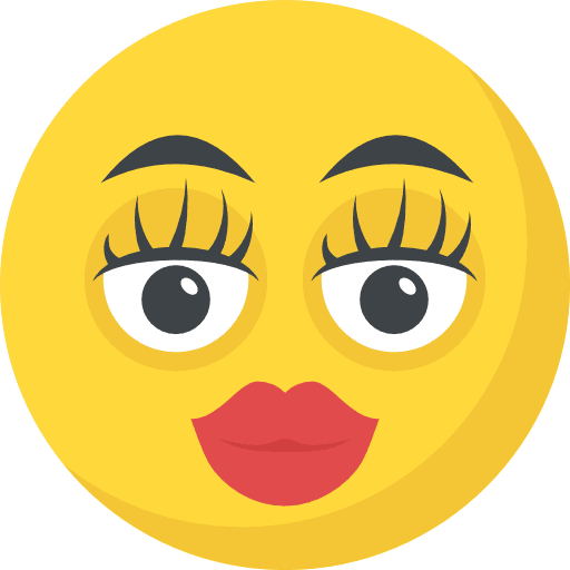 Girl smileys feelings emoji icon