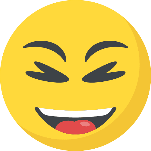 Laughing laughing surprised emoticons icon