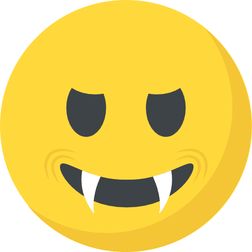 Vampire smileys halloween feelings icon