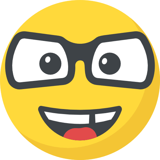 Nerd feelings nerd emoticons icon