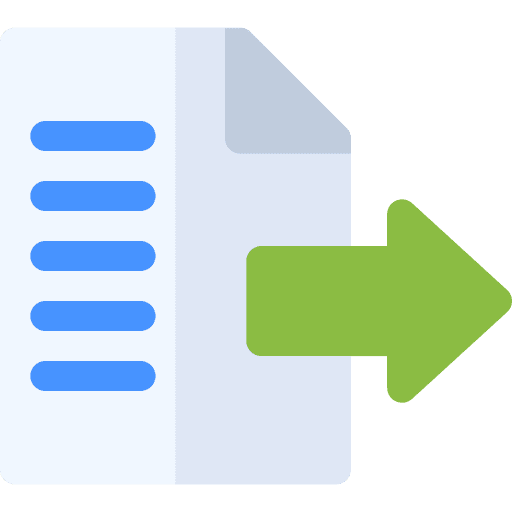 Document sheet arrow document icon