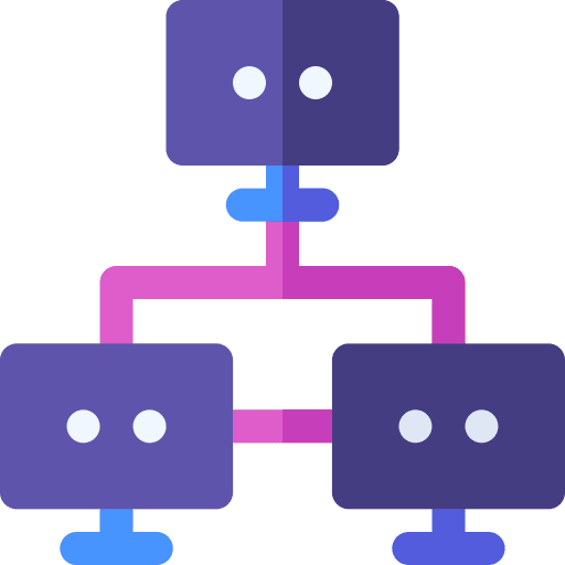 Local network connection device networking icon
