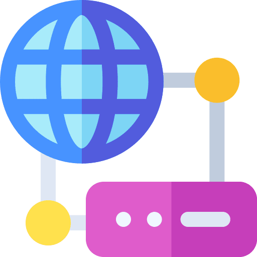 Network database internet networking icon Network database internet networking icon