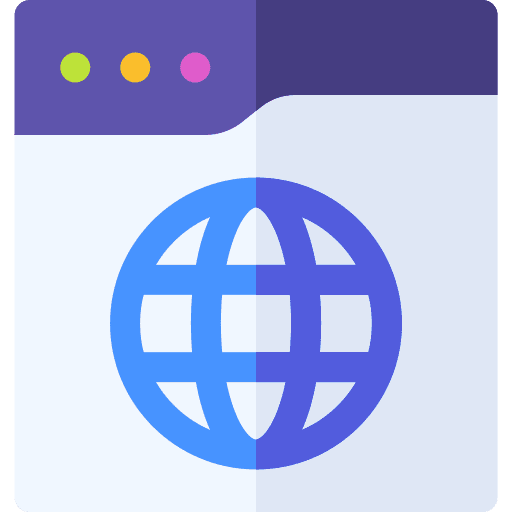 Web browser earth grid internet icon Web browser earth grid internet icon
