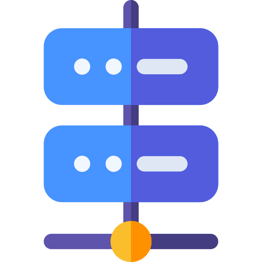 Database networking connect server icon Database networking connect server icon
