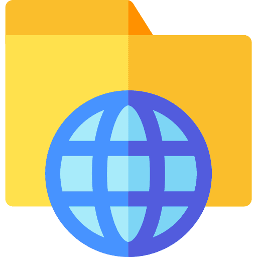 Folder web files and folders document icon Folder web files and folders document icon