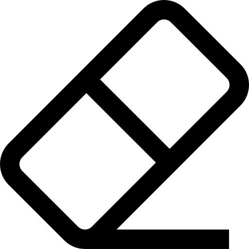 Eraser erase education eraser icon