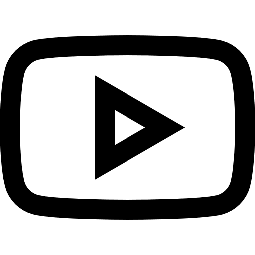 Youtube video player social media youtube icon