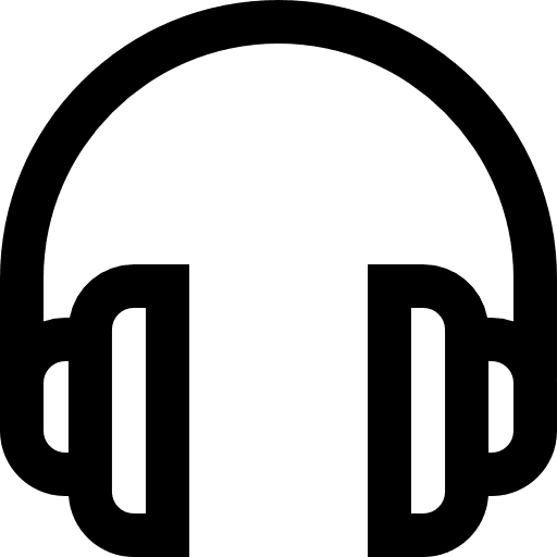 Headphones sound earphones technology icon