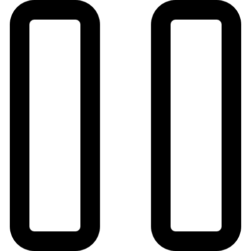 Pause music player multimedia option multimedia icon