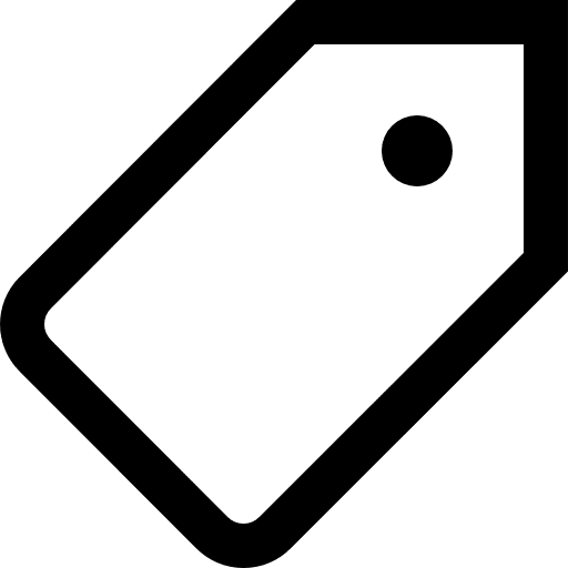 Tag shopping title tag icon