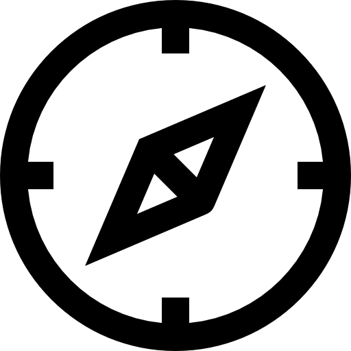 Compass cardinal points compass orientation icon