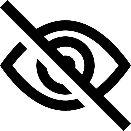 Hide blind ophthalmology multimedia icon