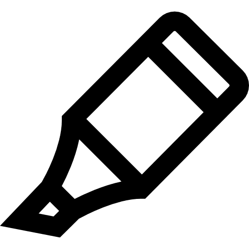 Highlighter edit drawing underline icon