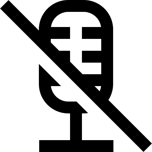 Mute microphone muted interface icon