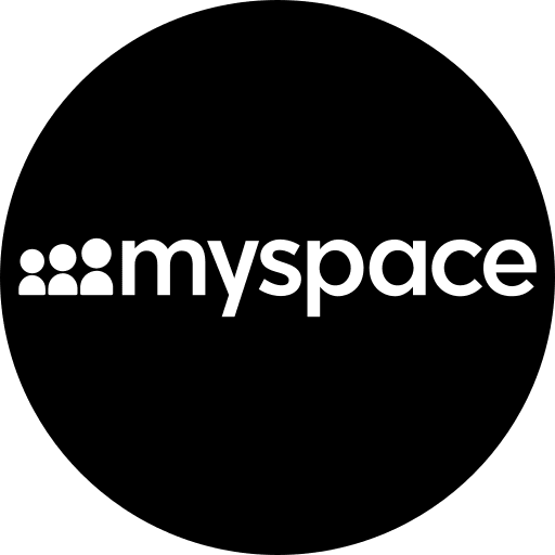 Social myspace symbol logo icon