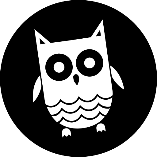 Social logotype owl social normal icon