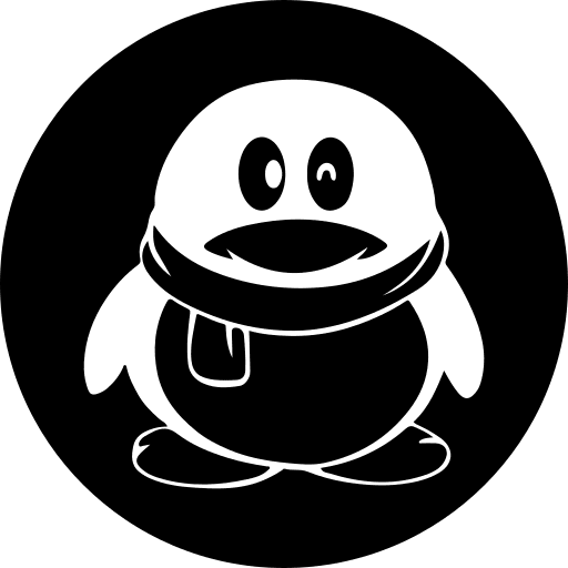 Social symbols symbol penguin icon