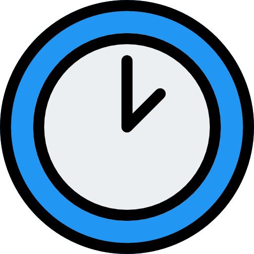 Clock tool time and date furniture and household icon
