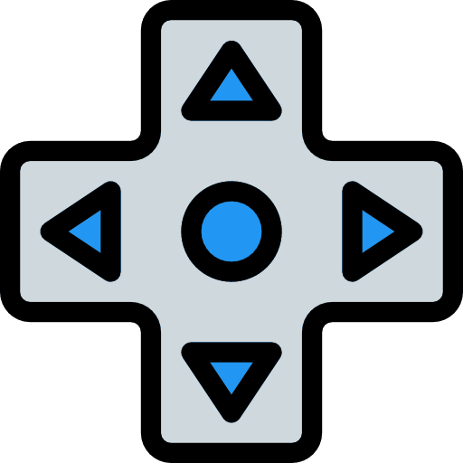 Direction control game console controls icon