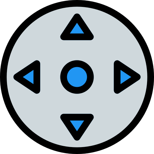 Direction gamer directional shapes and symbols icon