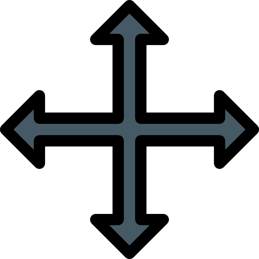 Move selector shapes and symbols ui four arrows icon