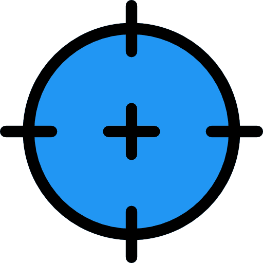 Precision shoot shooting target maps and location icon Precision shoot shooting target maps and location icon