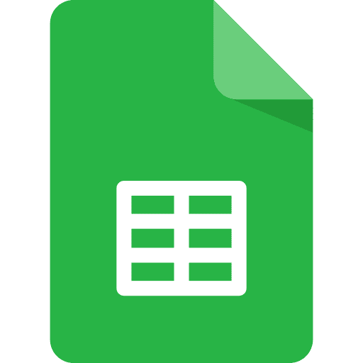 Sheets text google interface icon