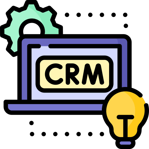 Crm business computer manager icon